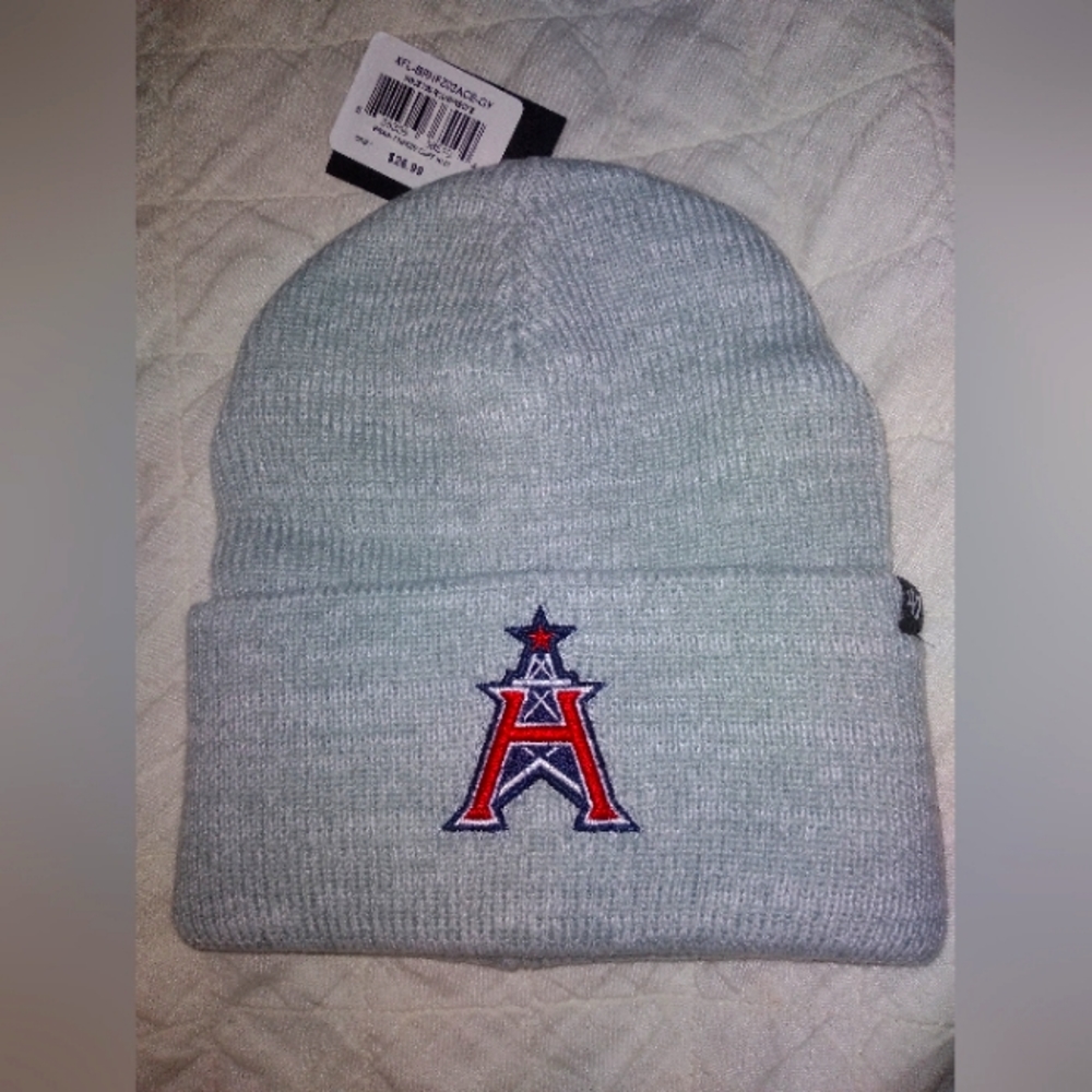 NWT '47 Brand XFL Houston Roughnecks Brain Freeze Cuff Knit Beanie